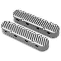 Holley Valve Cover 2-Piece Cast Aluminum With Natural Finish Pair GM LS
