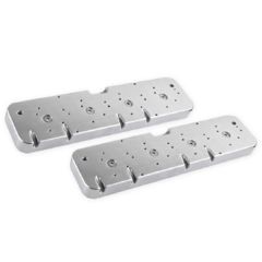 Holley Valve Cover Adapter Plate Polished Pair LS To Chevrolet Small Block