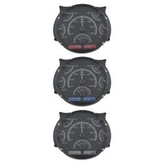 Dakota Digital 6-Gauge Assembly VHX With Black Alloy Style Face F-100 1961-1966 / Bronco 1966-1977