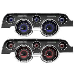 Dakota Digital VHX 5-Gauge Assembly w/ Carbon Fiber Style Face Mustang 67-68
