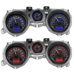 Dakota Digital Gauge Assembly VHX With Carbon Fiber Style Face Mustang 1971-1973