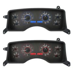 Dakota Digital Gauge Instrument Cluster Assembly VHX With Carbon Fiber Style Face Mustang 1990-1993