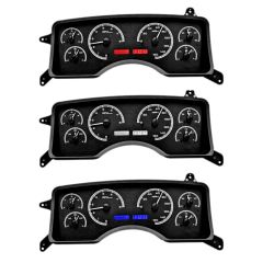 Dakota Digital Gauge Instrument Cluster Assembly VHX With Black Alloy Style Face Mustang 1990-1993