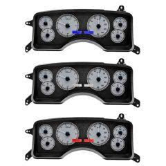 Dakota Digital Gauge Instrument Cluster Assembly VHX With Silver Alloy Style Face Mustang 1990-1993