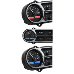 Dakota Digital 6-Gauge Assembly VHX With Black Alloy Style Face F-100 1948-1950