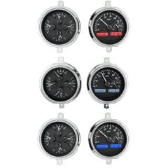 Dakota Digital Gauge System VHX Black Alloy Style Face F-100 1951-1952