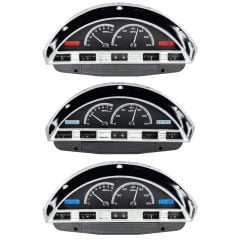 Dakota Digital Gauge System VHX Black Alloy Style Face F-100 1956