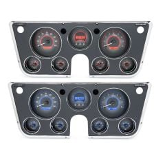 Dakota Digital Gauge System VHX With Carbon Fiber Style Face And Analog Display Chevrolet C10 1967-1972