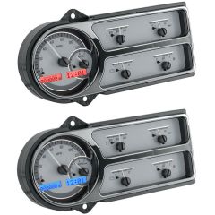Dakota Digital 6-Gauge Assembly VHX With Silver Alloy Style Face F-100 1948-1950