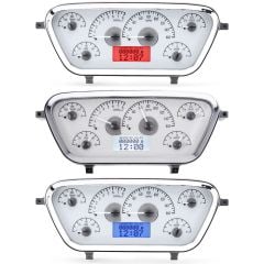 Dakota Digital Gauge System VHX Silver Alloy Style Face F-100 1953-1955