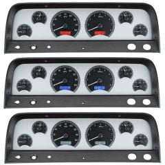 Dakota Digital Gauge System VHX With Silver Alloy Style Face Chevrolet C10 1964-1966