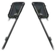 Vent Window Assembly Smoked Tinted With Chrome Frame Pair Chevrolet C10 1960-1963