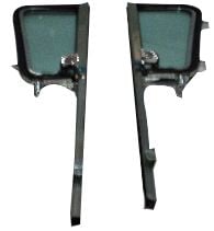 Vent Window Assembly Green Tinted With Chrome Frame Pair Chevrolet C10 1960-1963