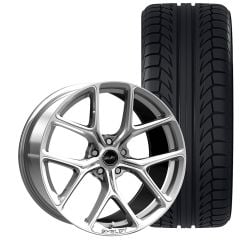 Carroll Shelby Wheel Company CS-3 Wheel And Tire Package 20"X9.5"/20"X11" Chrome Powder Mustang 2005-2023