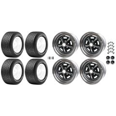 Magnum 500 Wheels 15"X7" BFG Radial T/A RWL 225/60R15 Tires Mustang 1965-1973