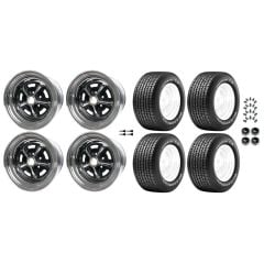 Magnum 500 Wheel 15X7/ 15X8 Kit BFG Radial T/A RWL Mustang 1965-1973 w/ 225/60 & 245/60 Tires 