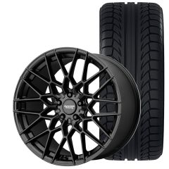 American Racing AR927 Barrage Wheel/ Tire Package 20"x9" Mustang 05-26 Satin Black