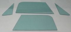 Door Glass Kit 4-Piece Green-Tinted Chevrolet C10 1967