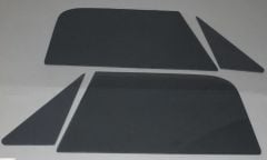Door Glass Kit 4-Piece Smoked With Channels And Assembled Vent Windows Chevrolet C10 1967