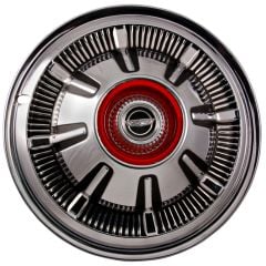 Rear Hub Cap With Red Center Emblem 15" Ford Tooling Bronco 1966-1977