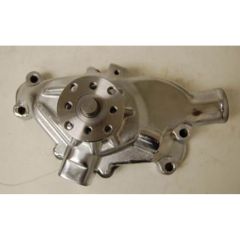 CJ Classic Trucks Water Pump Short With 5-5/8" Hub Aluminum Chrome Small Block Chevrolet 1960-1972