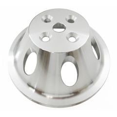 CJ Classic Trucks 1-Groove Water Pump Pulley Aluminum Satin For Short Water Pump Big Block Chevrolet 1965-1968