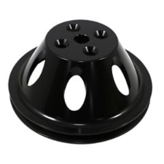 CJ Classic Trucks 1-Groove Water Pump Pulley Aluminum Black For Short Water Pump Big Block Chevrolet 1965-1968