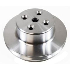 CJ Classic Trucks 2-Groove Water Pump Pulley Aluminum Satin For Long Water Pump Big Block Chevrolet 1969 And Up