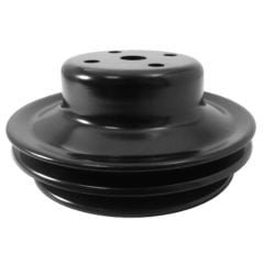 CJ Classic Trucks 2-Groove Water Pump Pulley Steel Black For Long Water Pump Big Block Chevrolet 1969 And Up
