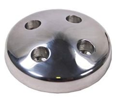 CJ Classic Trucks Water Pump Pulley Nose Aluminum Polished For Short Water Pump Small Block Chevrolet 1960-1968