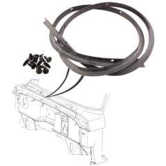 Cowl Weatherstrip With Mounting Clips F-100 1967