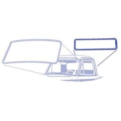 Rear Window Weatherstrip w/o Groove For Chrome Trim F-100 61-66 w/o Wrap Around Window