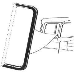 Vent Window Seal Pair F-100 1957-1960