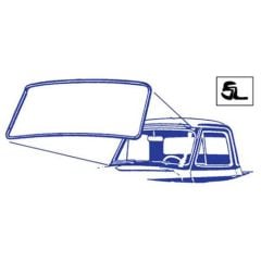 Windshield Weatherstrip With Groove For Chrome Trim F-100 1961-1966
