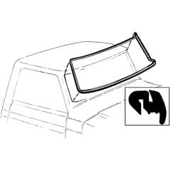 Front Windshield Weatherstrip Without Groove For Chrome Trim F-100 1967-1972