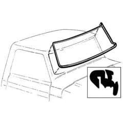 Front Windshield Weatherstrip With Groove For Chrome Trim F-100 1967-1972