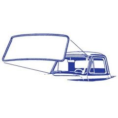 Windshield Weatherstrip With Groove For Chrome F-100 1951-1952