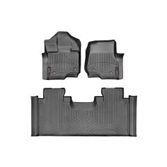 WeatherTech Floor Liner Set Front/ Rear HDTE Black F-150 2015-2018