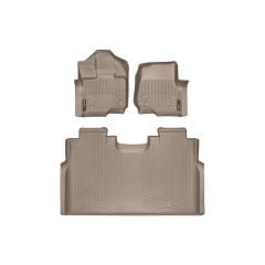 WeatherTech FloorLiners Tan Front/ Rear Set Crew Cab F-150 2015-2018