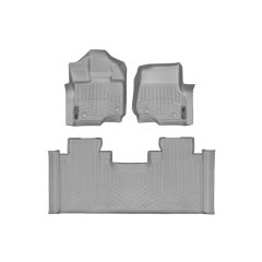 WeatherTech DigitalFit HDTE Gray Front/Rear Floor Liners F-150 2015-2018