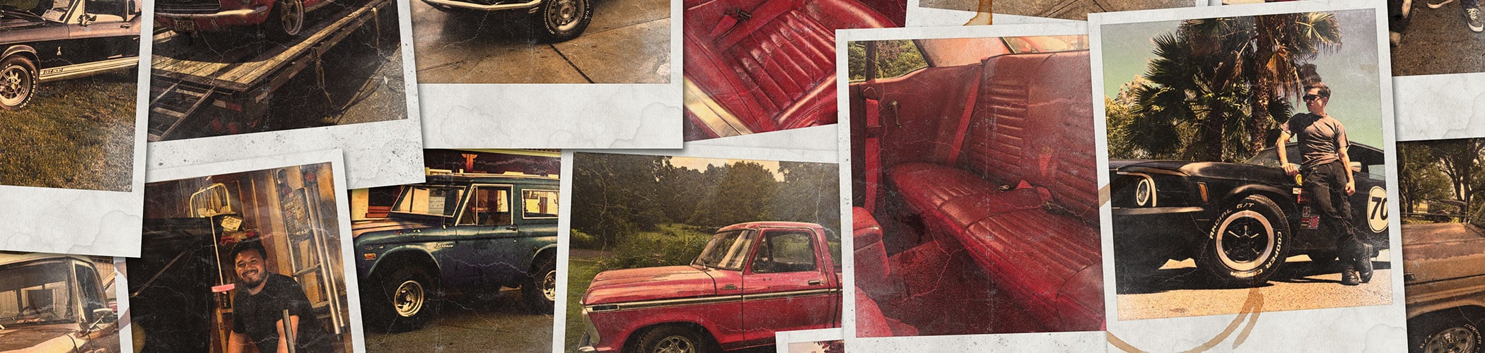 Collage of vintage photographs