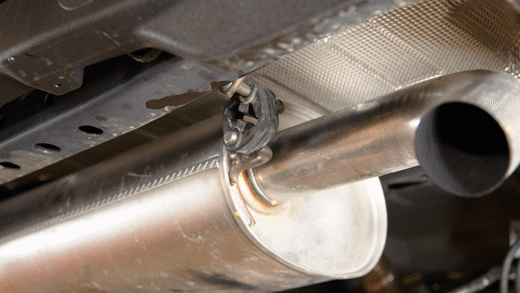 Popping 6th gen Bronco's muffler hanger arm out of the insulator