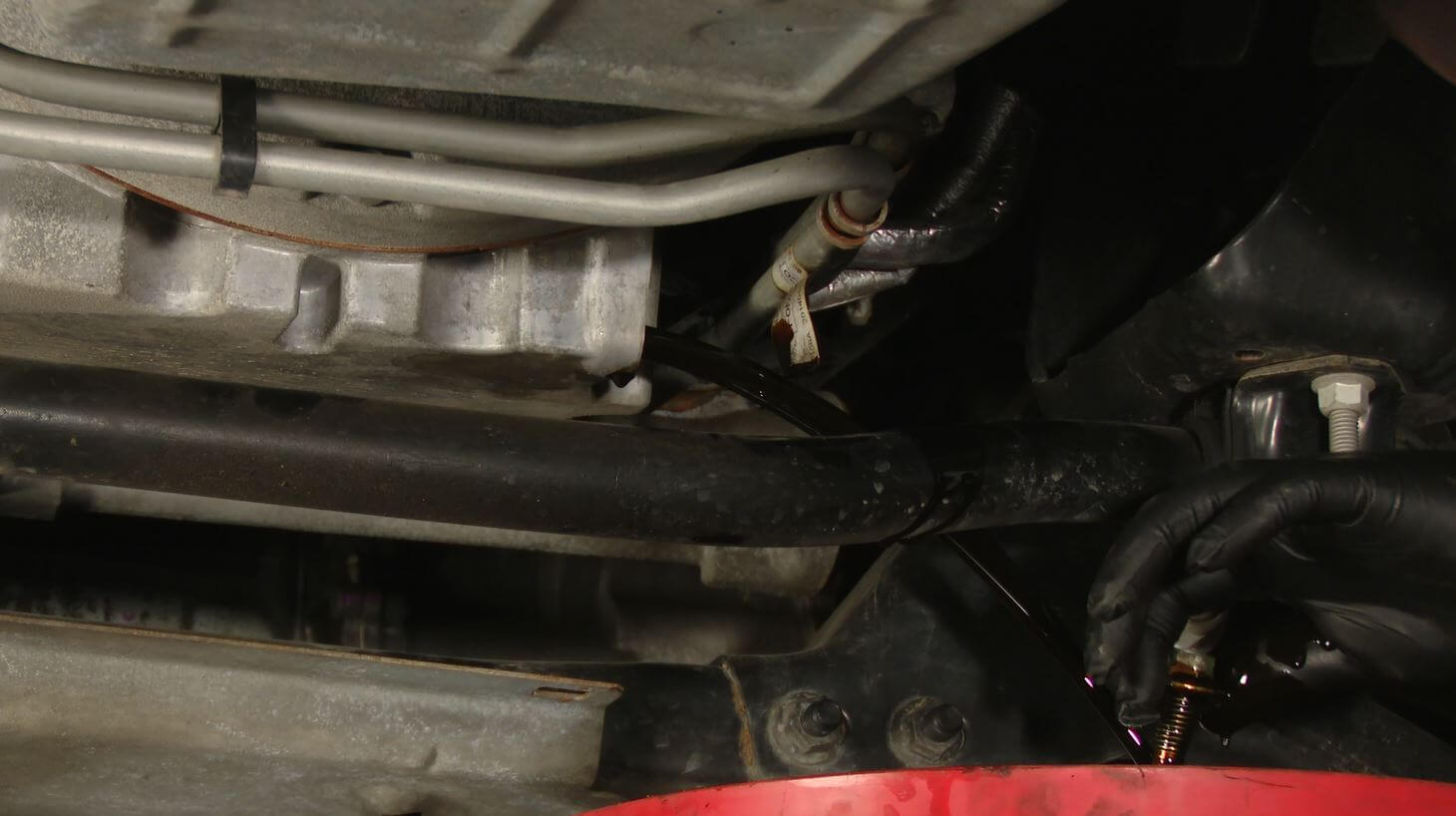 Oil shooting out of drain plug