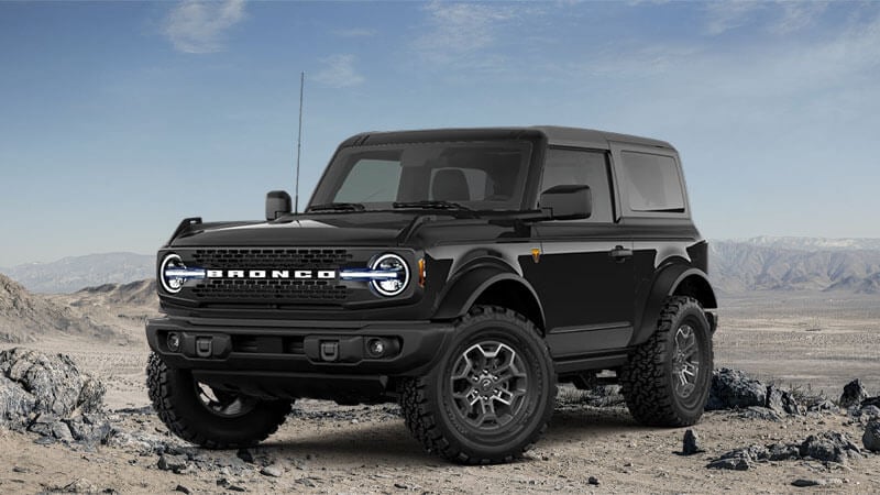 A 2026 Ford Bronco painted Shadow Black