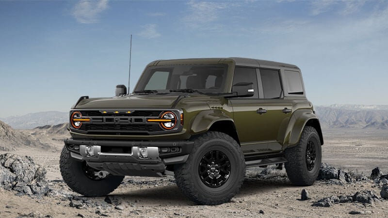 2026 Ford Bronco Raptor painted Shelter Green Metallic