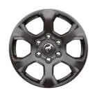 Simple six-spoke gray wheels