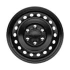 Black wheels with a solid design
