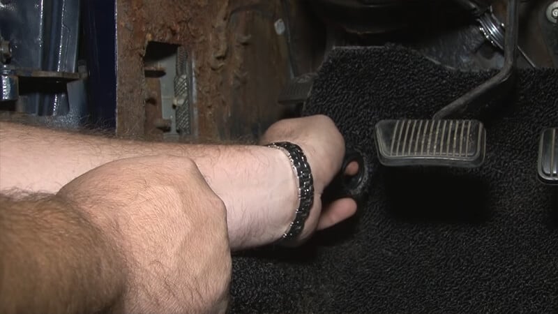 Adding the grommet for the dimmer switch