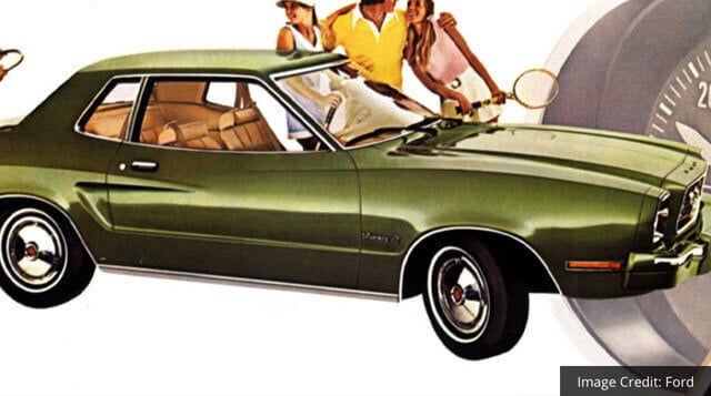 Dark Yellow Green Mustang