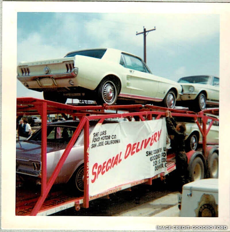 She Country Mustangs being delivered